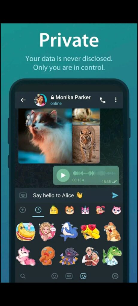 Telegram Mod Apk chat